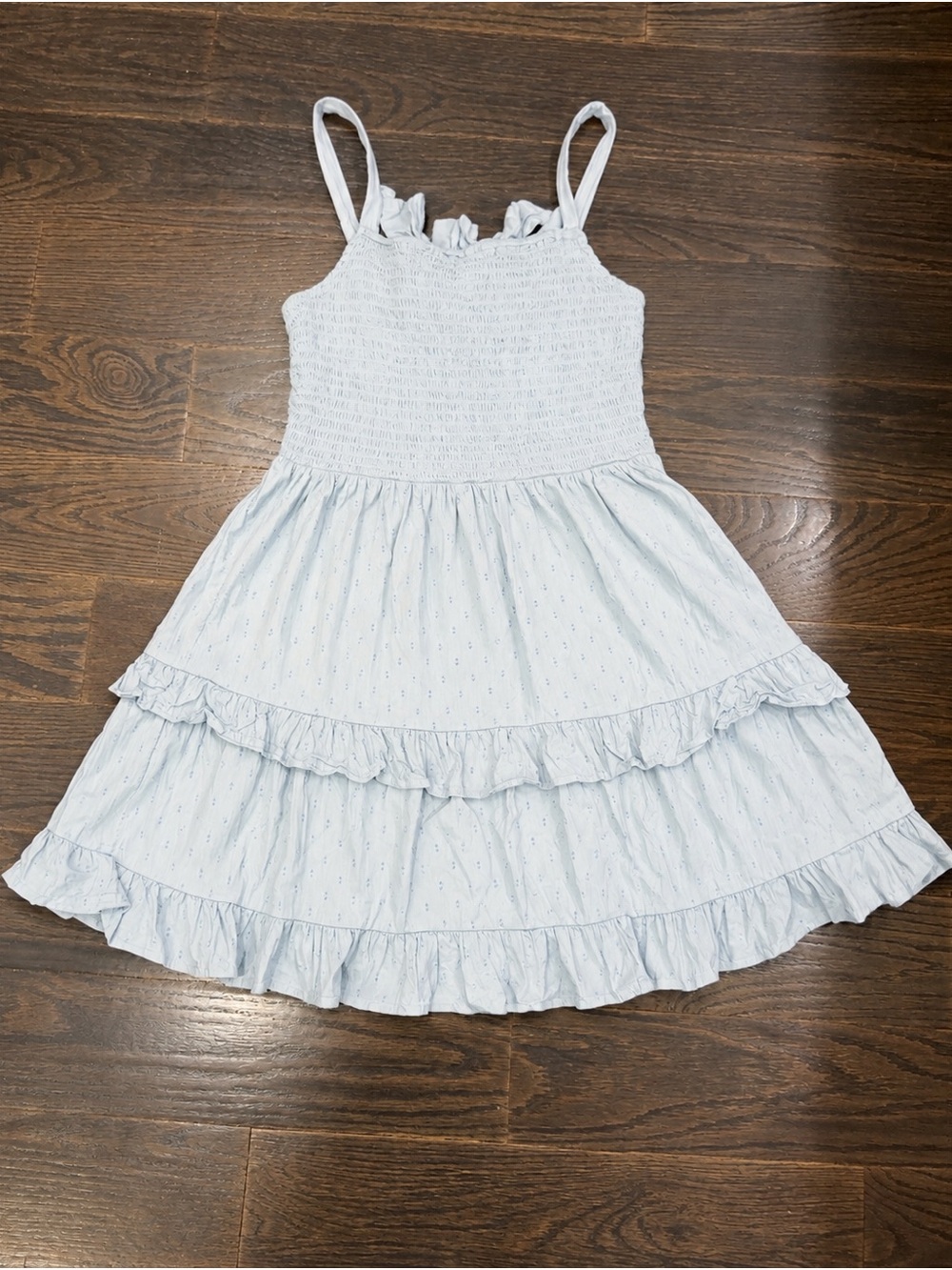 The Children’s Place Girls Light Blue Ruffle Sundress
